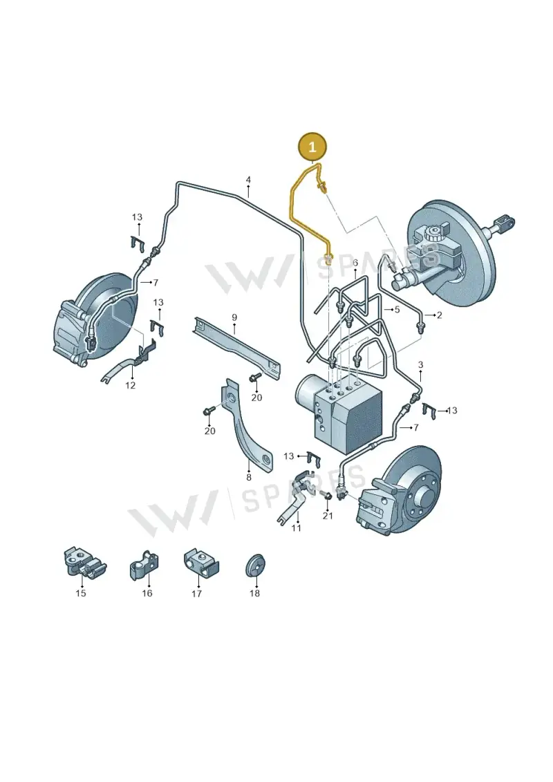 5N1614739B — Volkswagen Tiguan 4Motion (2011-2018) diagram 634611200, position 1