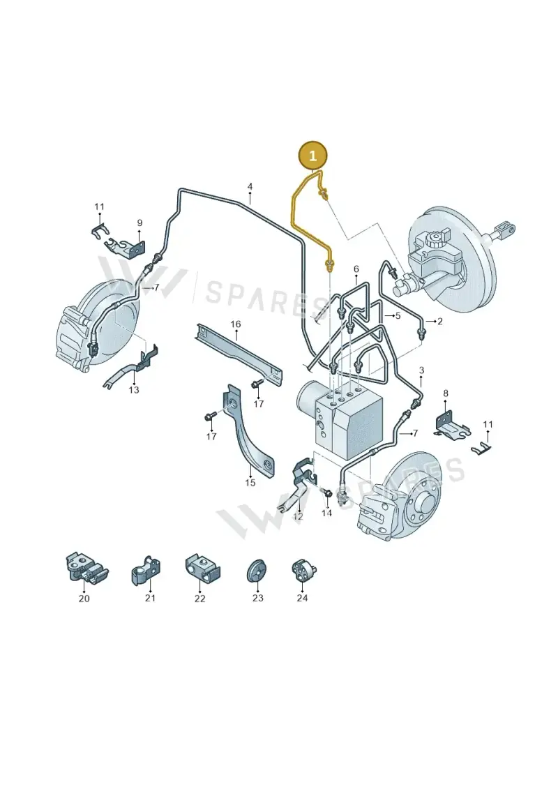 5N1614739C — Volkswagen Sharan BlueMotion (2015-2022) diagram 689611200, position 1