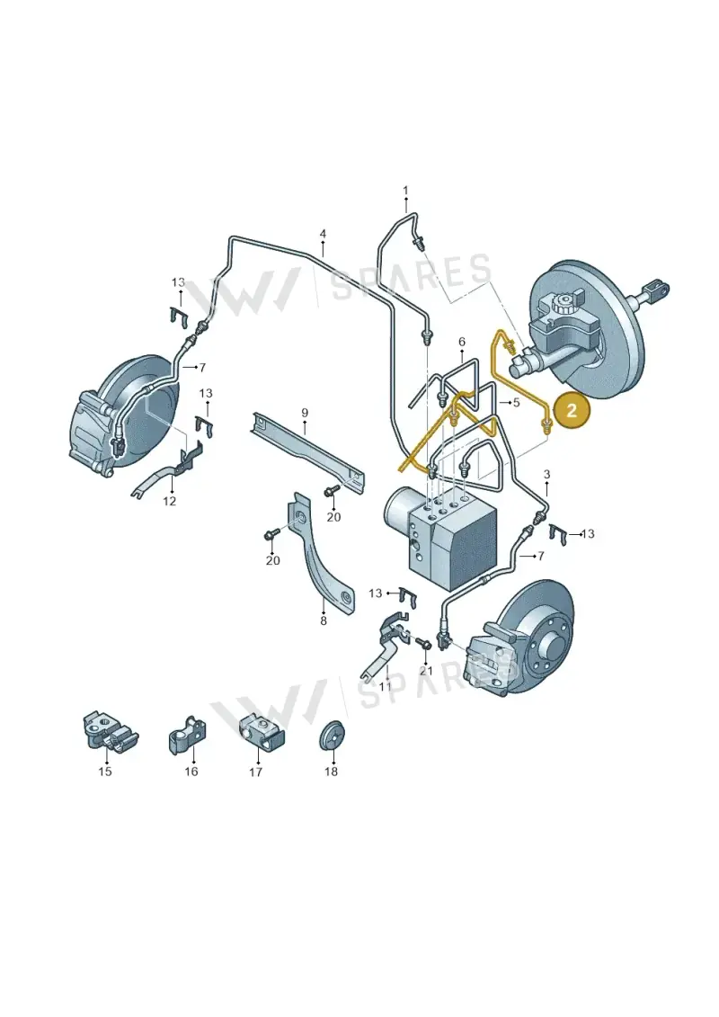 5N1614740B — Volkswagen Tiguan 4Motion (2011-2018) diagram 634611200, position 2