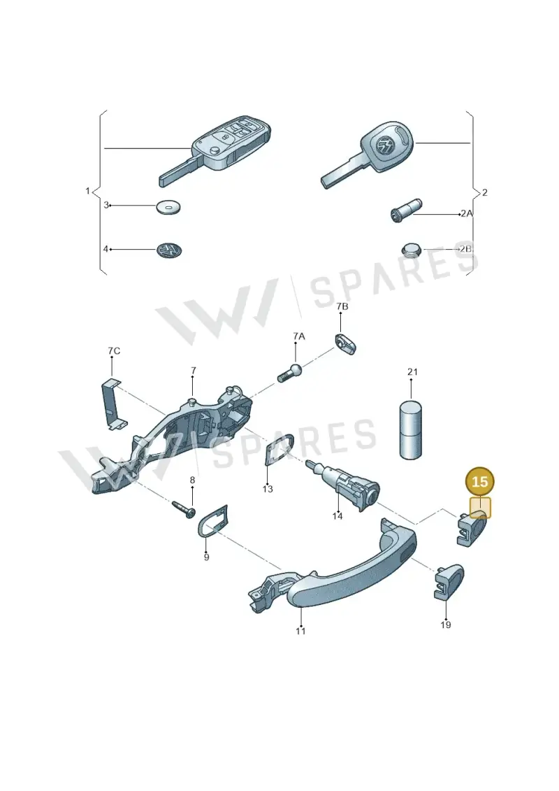 5N1837879BGRU — Volkswagen New beetle (2011-2016) diagram 715837100, position 15