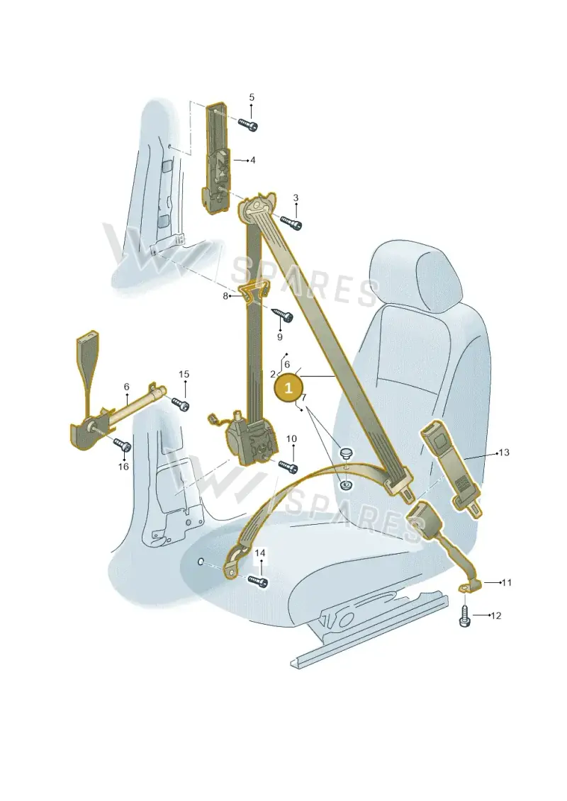 5N1857705ERAA — Volkswagen Tiguan 4Motion (2011-2018) diagram 719857060, position 1