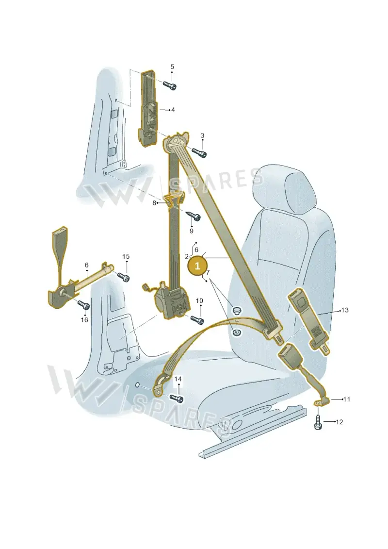 5N2857705ARAA — Volkswagen Tiguan 4Motion (2011-2018) diagram 719857060, position 1