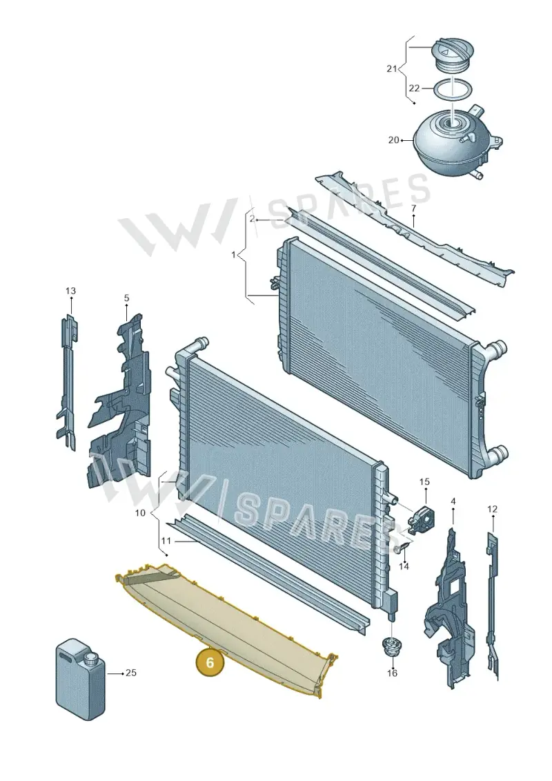 5NA121341D — Volkswagen Tiguan 2.0 4Motion (2017-2024) diagram 884122080, position 6