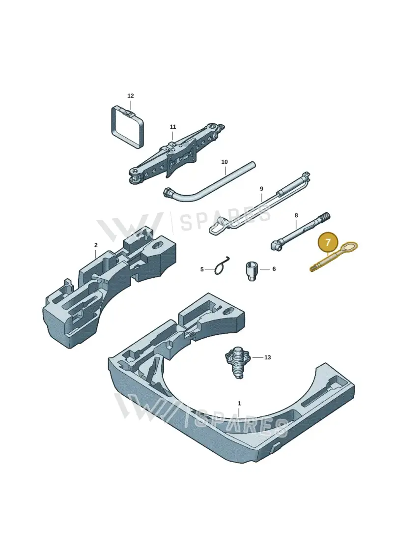 5NA805615 — Volkswagen Tiguan 2.0 (2023-) diagram 57x012000, position 7