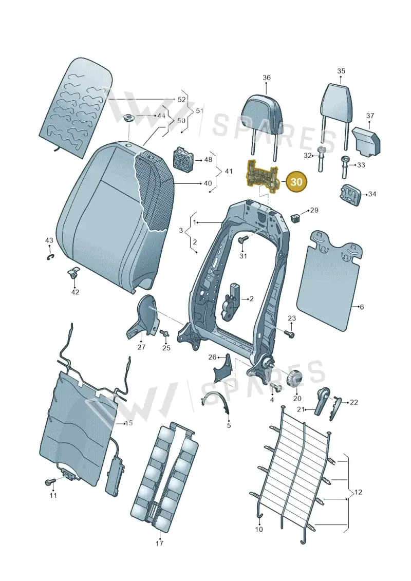 5NA881920A — Volkswagen Tiguan 2.0 (2023-) diagram 570881200, position 30