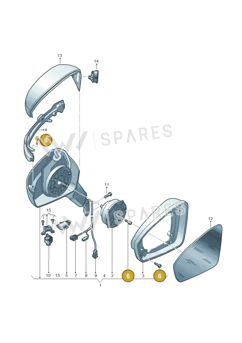 5NA898011 — Volkswagen Tiguan 2.0 4Motion (2017-2024) diagram 884857400, position 6