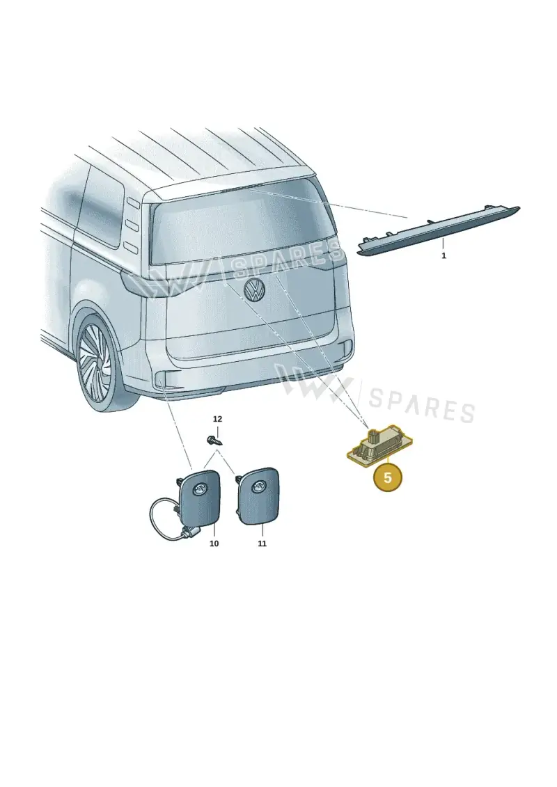 5NA943021 — Volkswagen ID.Buzz (2022-) diagram 15a945030, position 5