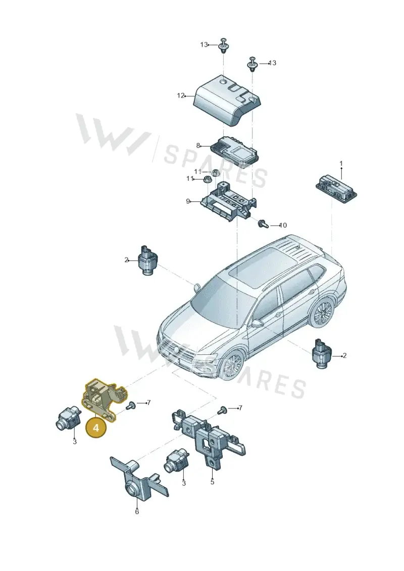 5NA980561A9B9 — Volkswagen Tiguan 2.0 4Motion (2017-2024) diagram 833907200, position 4
