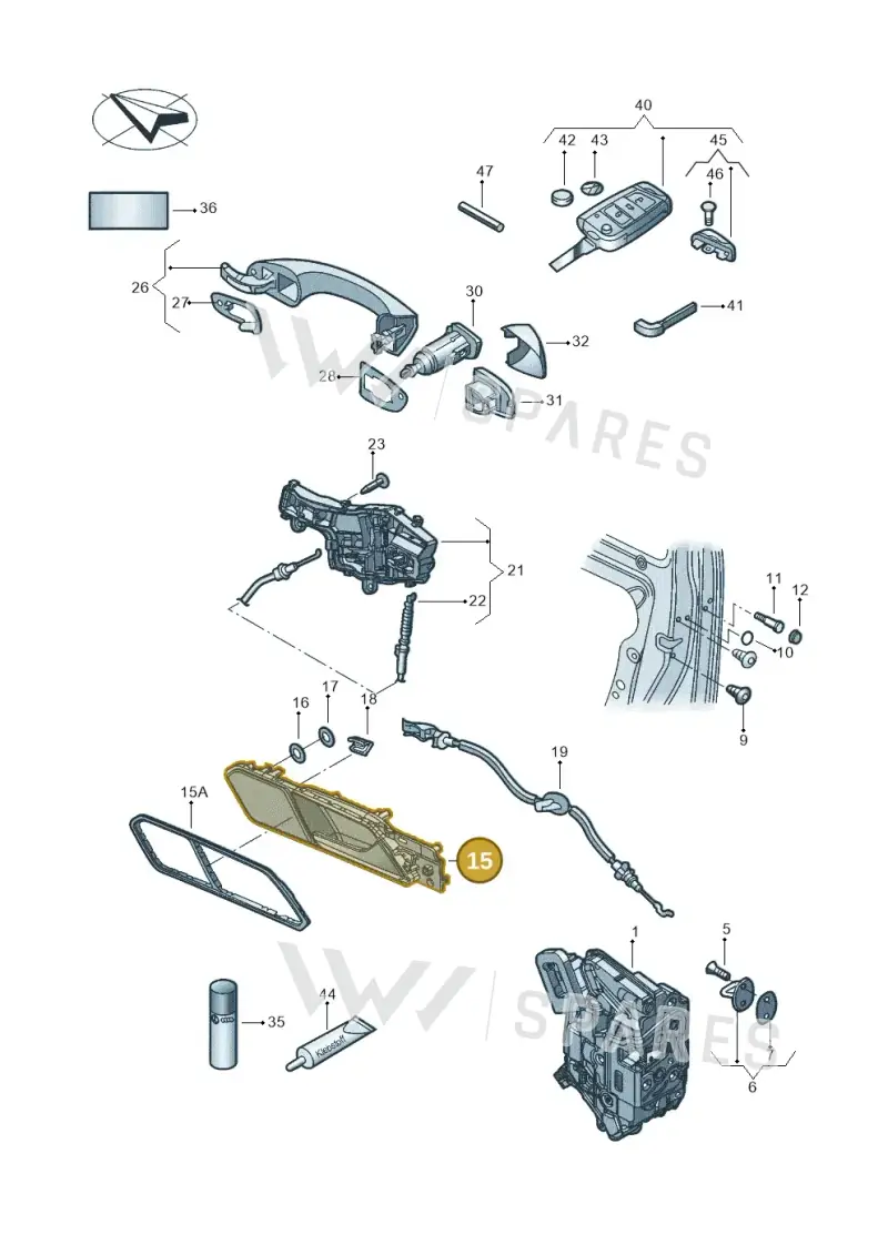 5NC837114FUBN — Volkswagen Tiguan 2.0 4Motion (2017-2024) diagram 833837000, position 15