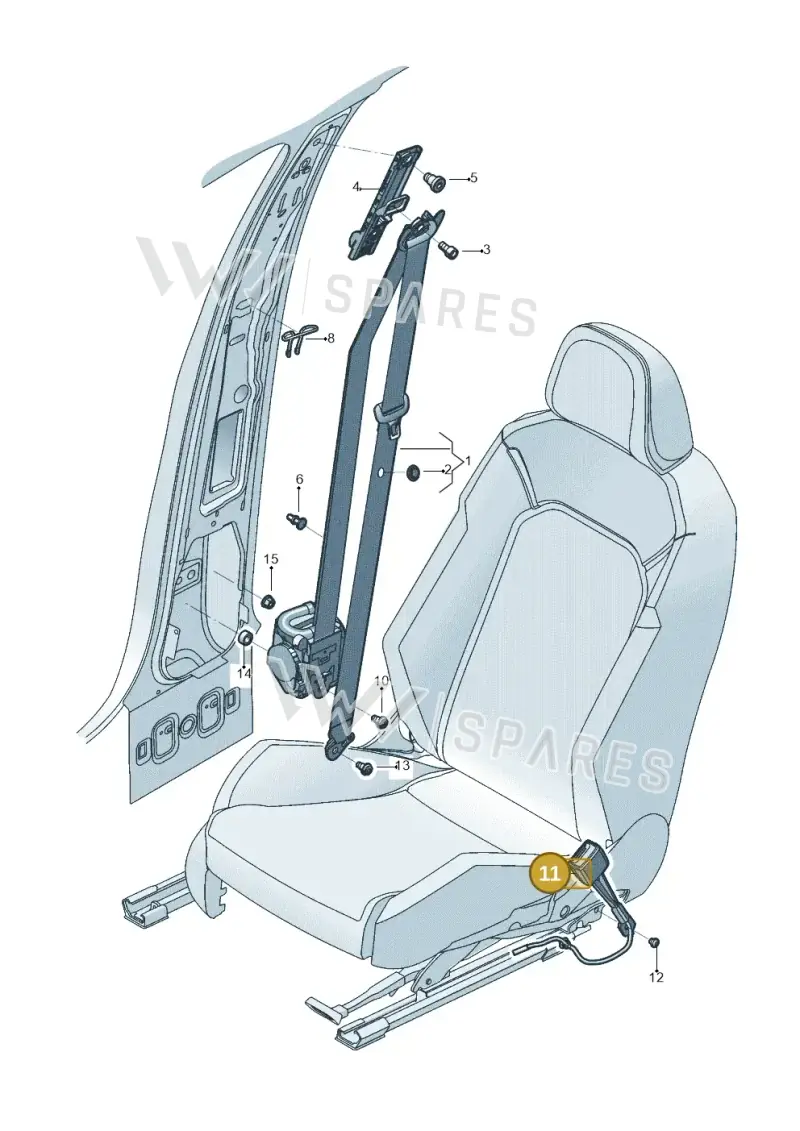5NN857755BMNB — Volkswagen Tiguan 2.0 4Motion (2017-2024) diagram 833857600, position 11