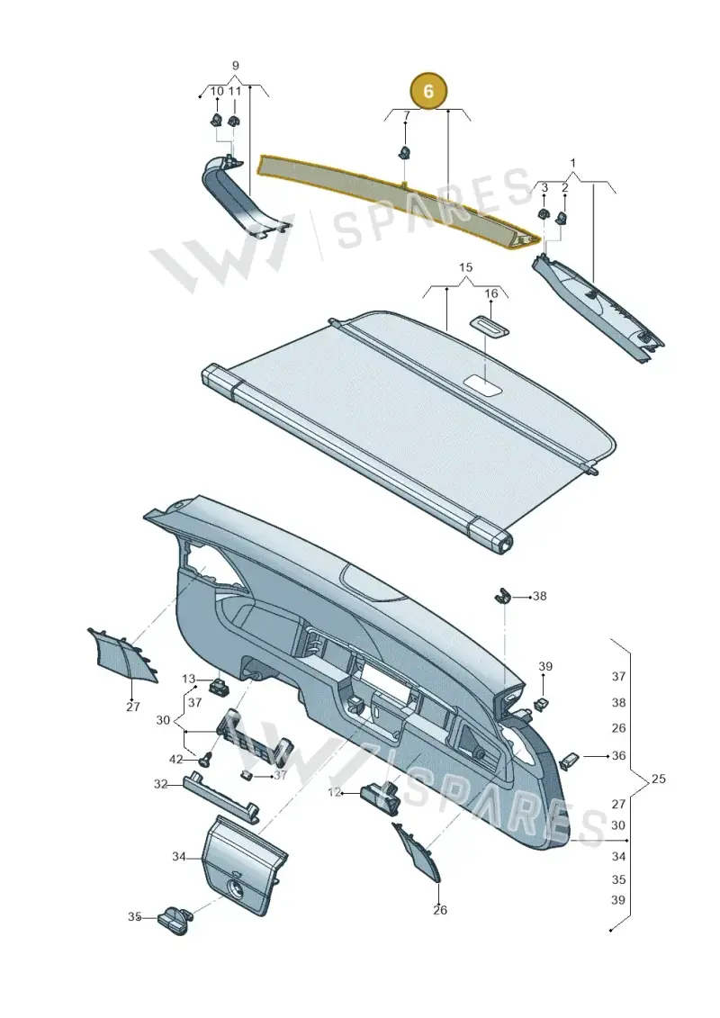 5NN86770782V — Volkswagen Tiguan 2.0 4Motion (2017-2024) diagram 833867900, position 6
