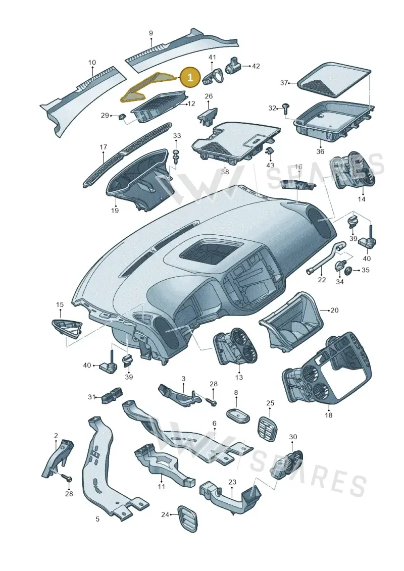 5P0815159 — Volkswagen Golf Plus (2011-2014) diagram 459819300, position 1
