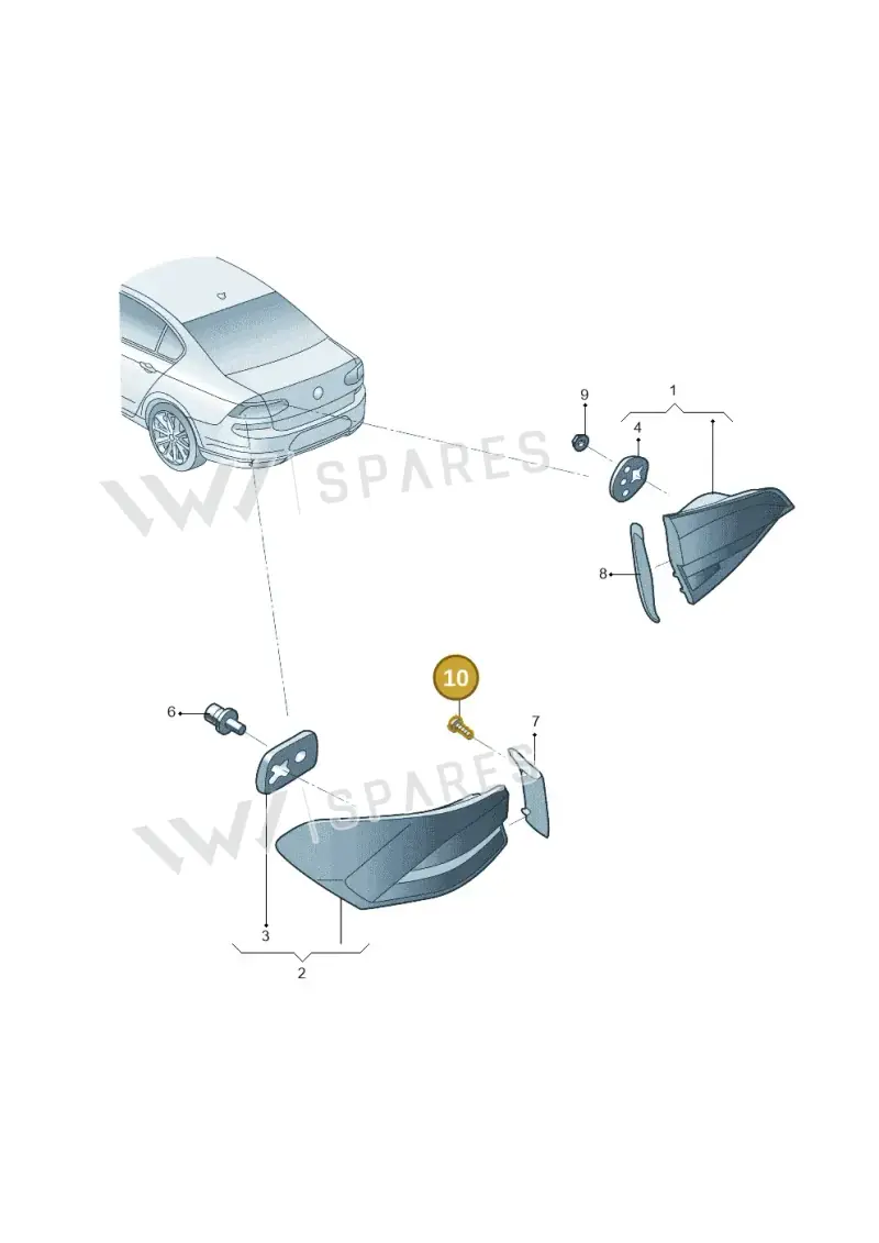 5P0945246A — Volkswagen Lavida (2019-2021) diagram 427945000, position 10