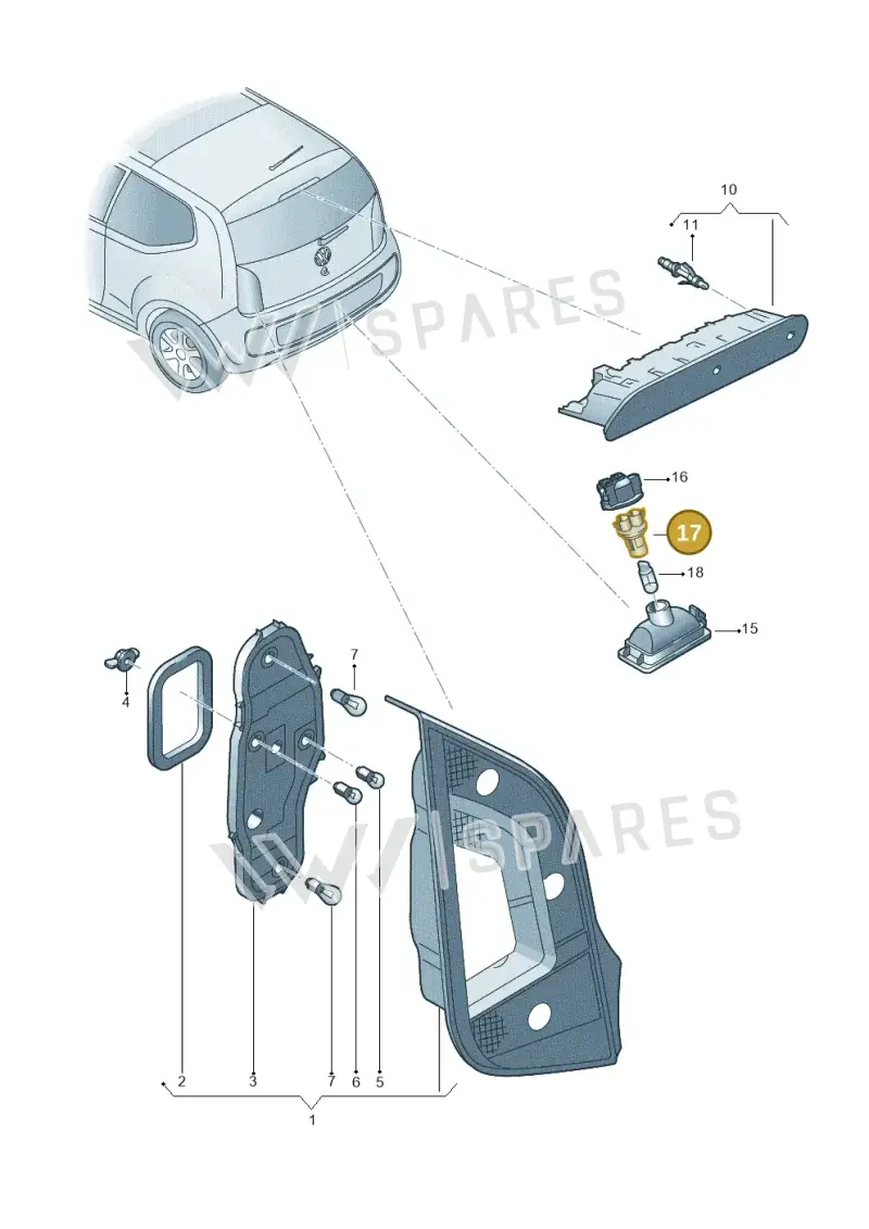 5P0972724 — Volkswagen Up! 1.0 TSI (2013-2017) diagram 723945000, position 17