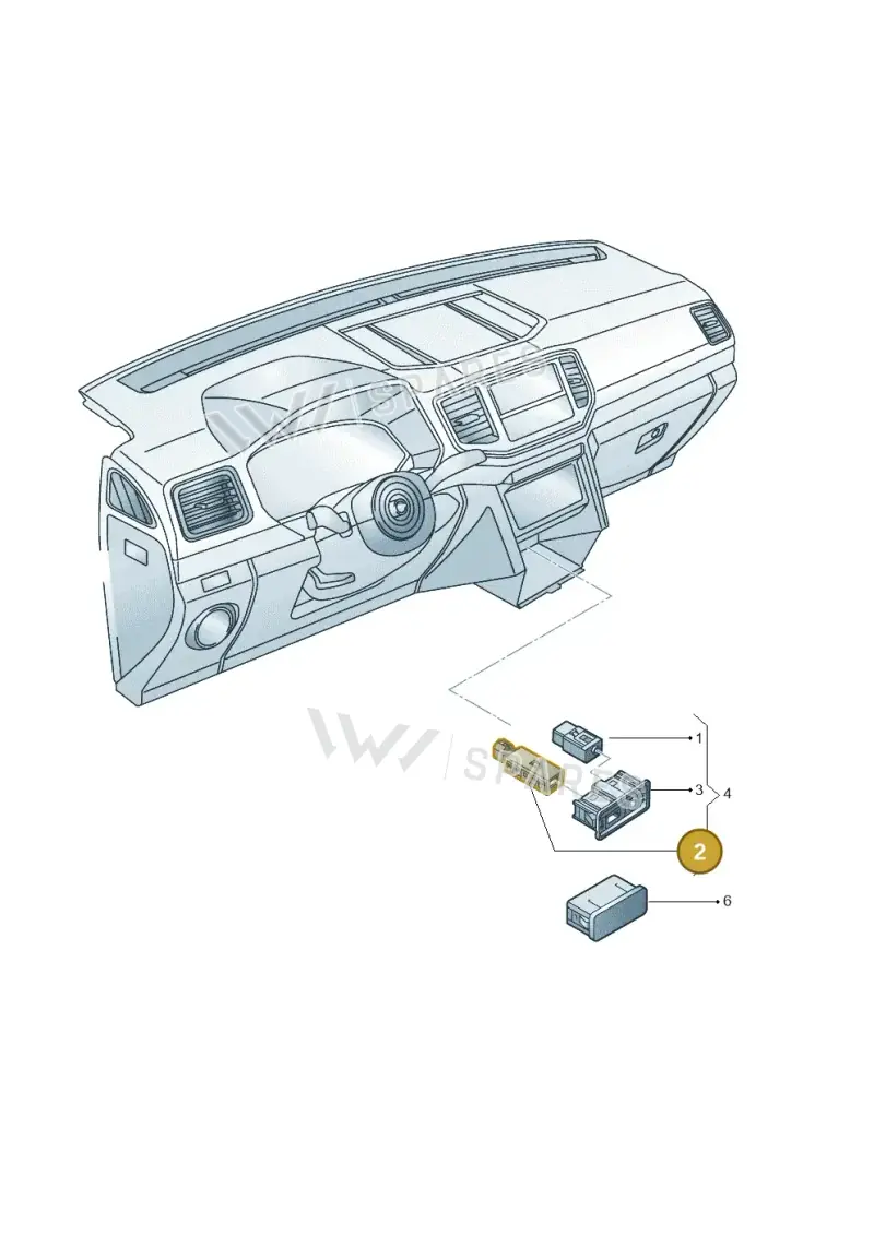 5Q0035726E — Volkswagen Amarok (2022-) diagram 894035780, position 2