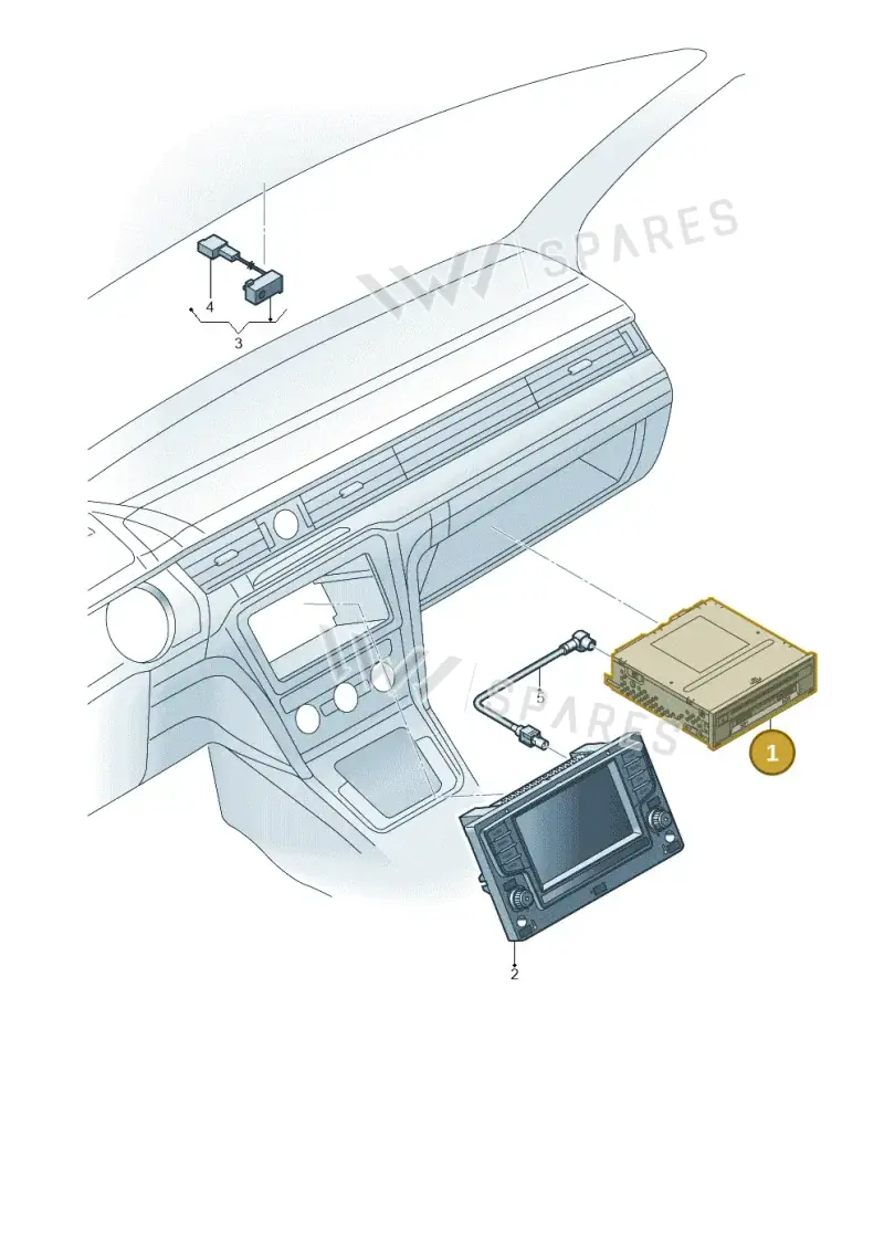 5Q0035864B — Skoda Superb Combi (2015-2024) diagram 851000160, position 1