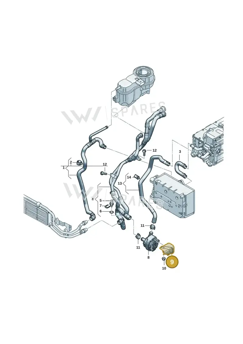 5Q0121093FC — Volkswagen Passat estate (2023-) diagram 2ka121310, position 9