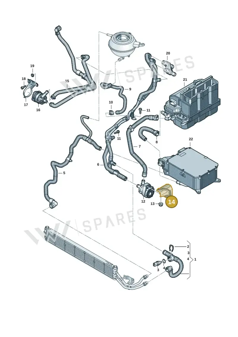 5Q0121093FC — Volkswagen Multivan (2021-) diagram 7t0121256, position 14