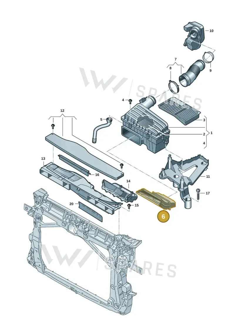 5Q0129618M — Volkswagen Multivan (2021-) diagram 7t0129050, position 6
