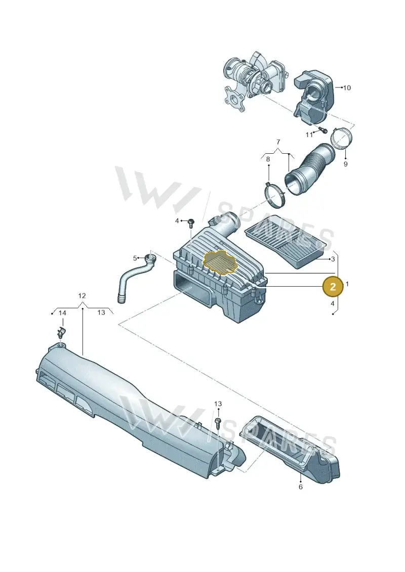 5Q0129620G — Volkswagen Taigo (2021-2024) diagram 587129050, position 2