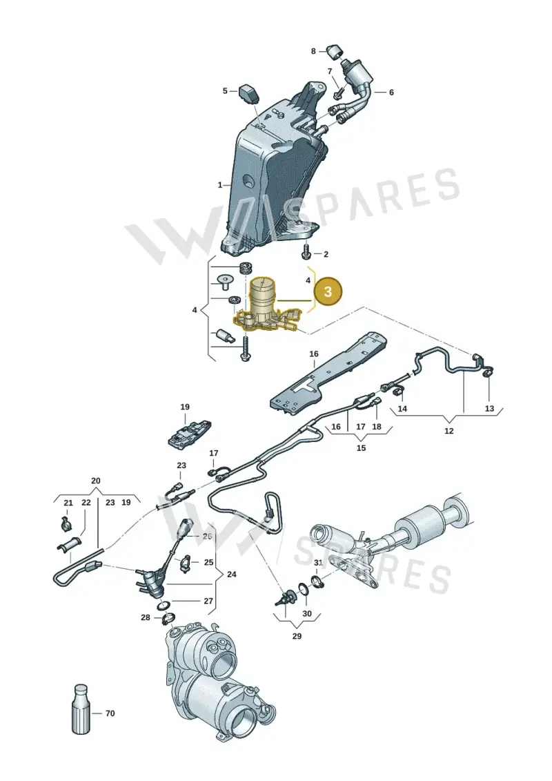 5Q0131971B — Volkswagen Caddy Maxi Kombi (2020-2024) diagram 2ka253100, position 3