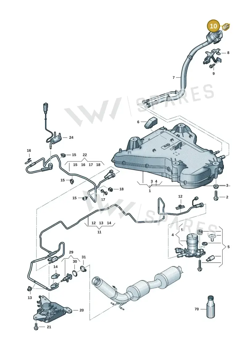 5Q0131980C — Volkswagen Multivan (2021-) diagram 7t0201600, position 10