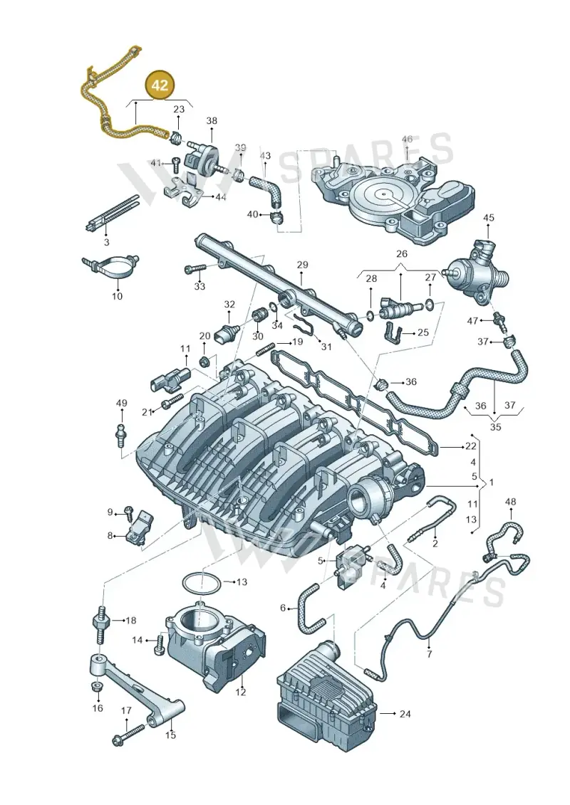 5Q0133366C — Skoda Superb Combi (2015-2024) diagram 746133100, position 42