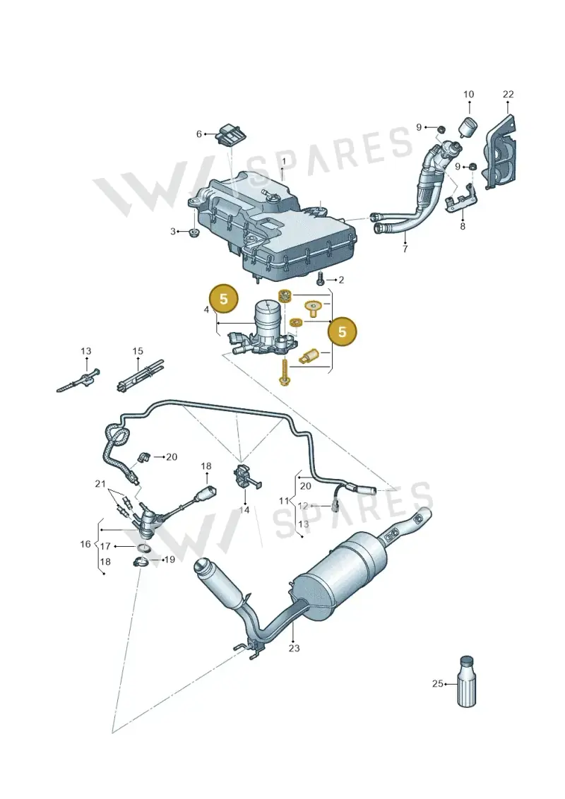 5Q0198975 — Volkswagen Transport. multivan (2019-2024) diagram 861253560, position 5