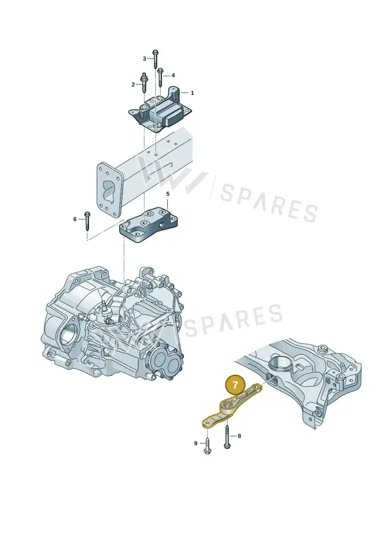 5Q0199855N — Volkswagen Caddy Maxi Kombi (2020-2024) diagram 2ka199300, position 7