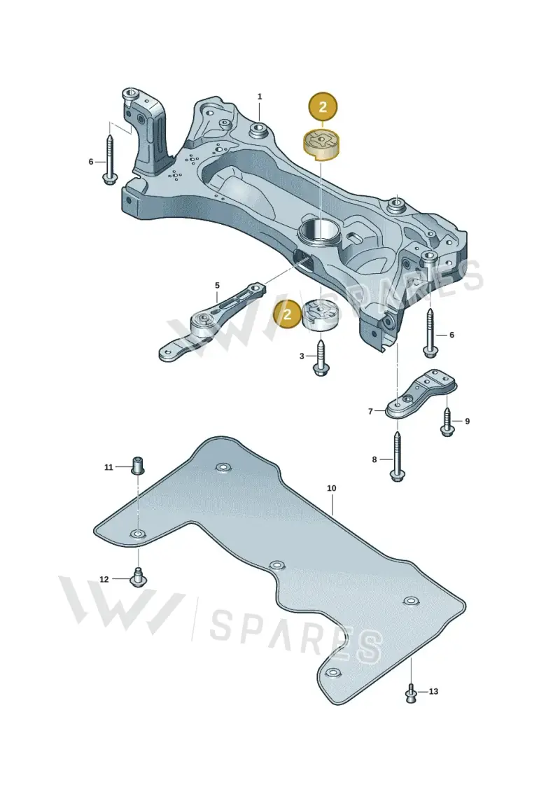 5Q0199867J — Volkswagen Tiguan 2.0 (2023-) diagram 2ka401000, position 2