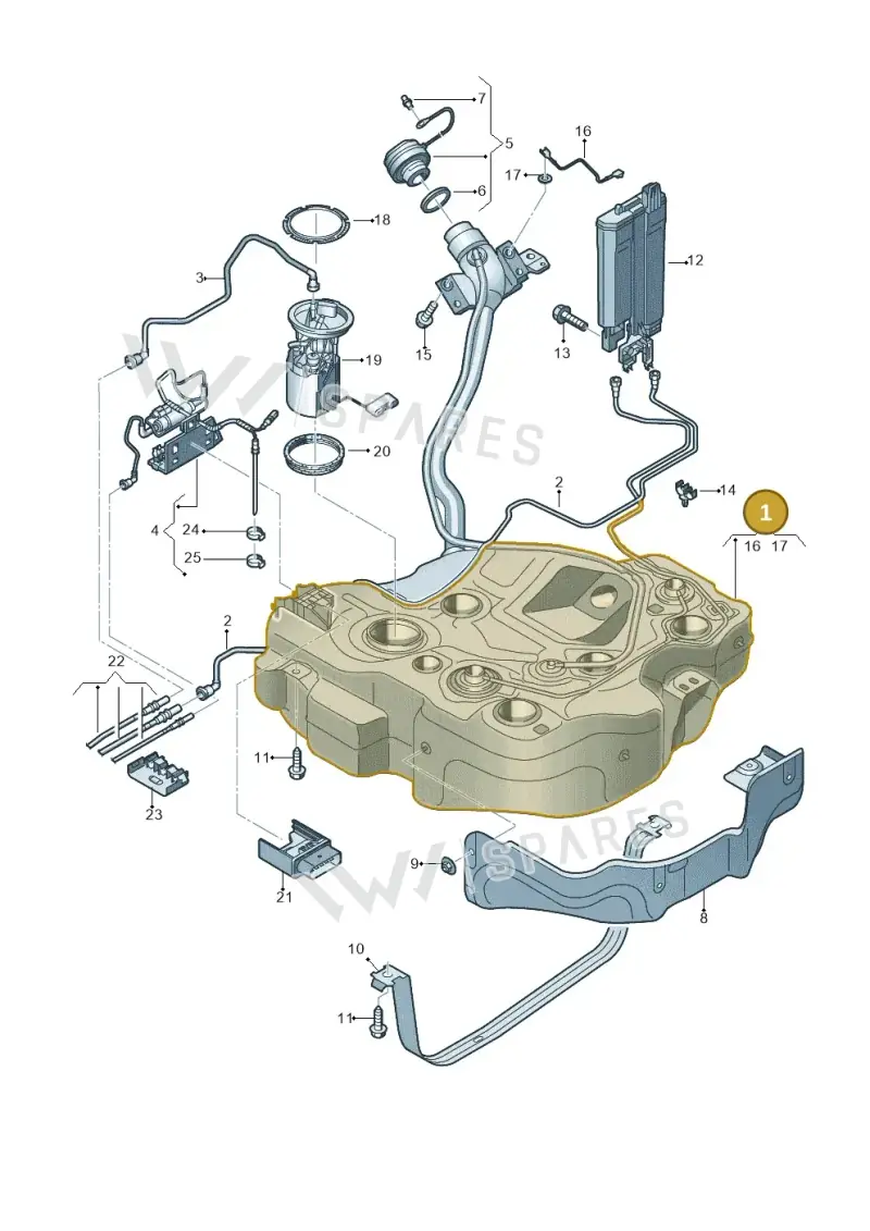 5Q0201060CE — Volkswagen Golf Estate (2013-2017) diagram 746201350, position 1