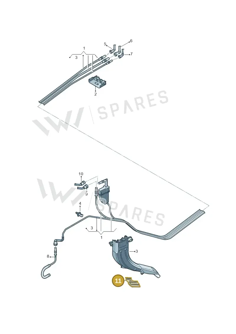 5Q0201449AP — Volkswagen Golf 2.0 BlueMotion (2019-2024) diagram 780201022, position 11