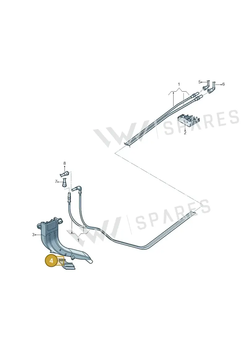 5Q0201449AP — Volkswagen Taigo (2021-2024) diagram 837201150, position 4