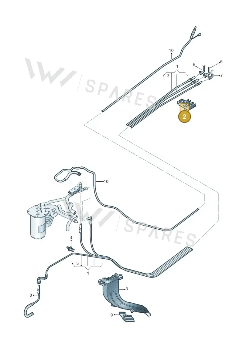 5Q0201449E — Volkswagen T-Roc BlueMotion (2017-2024) diagram 780201250, position 2