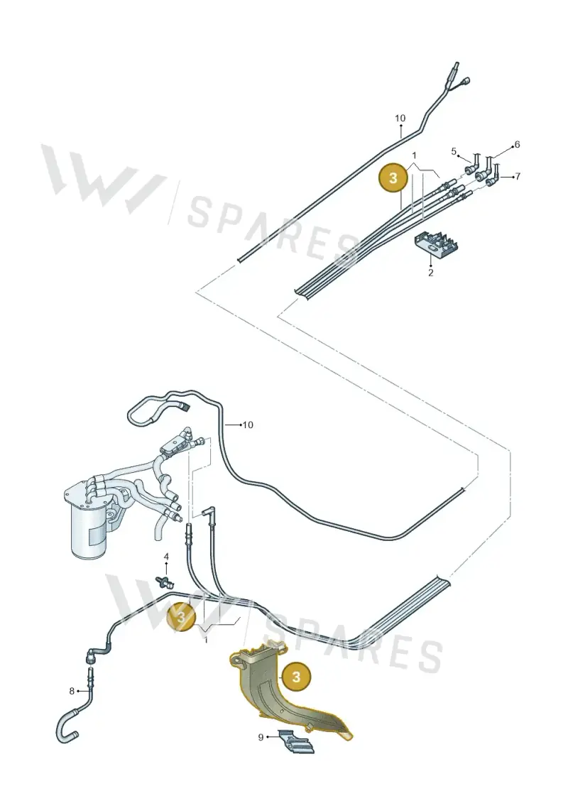 5Q0201973B — Volkswagen Golf 2.0 (2016-2020) diagram 780201250, position 3