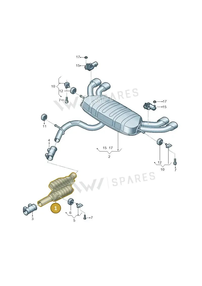 5Q0253409AP — Volkswagen T-Roc BlueMotion (2017-2024) diagram 813253180, position 1
