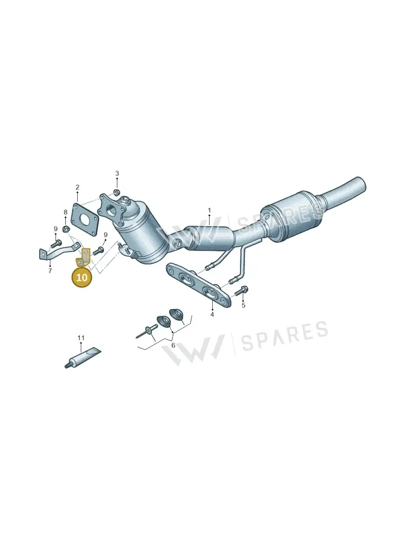 5Q0253463AE — Volkswagen Caddy Maxi Kombi (2020-2024) diagram 2ka253036, position 10