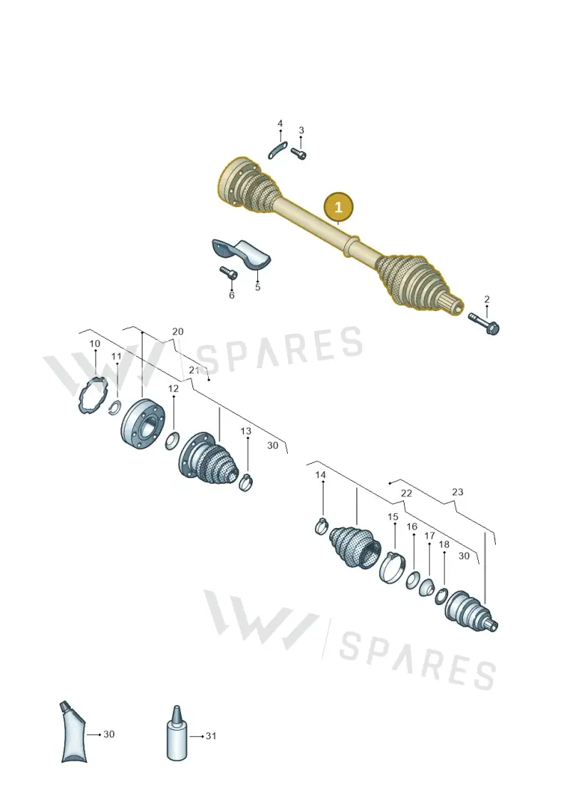 5Q0407272CC — Volkswagen Jetta 1.6 (2014-2018) diagram 460407200, position 1