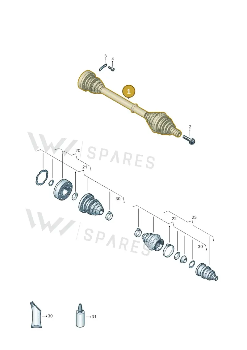 5Q0407272CC — Volkswagen Golf 2.0 (2016-2020) diagram 827407300, position 1