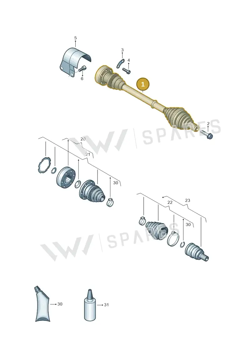 5Q0407272FF — Volkswagen Golf 2.0 (2016-2020) diagram 786407300, position 1