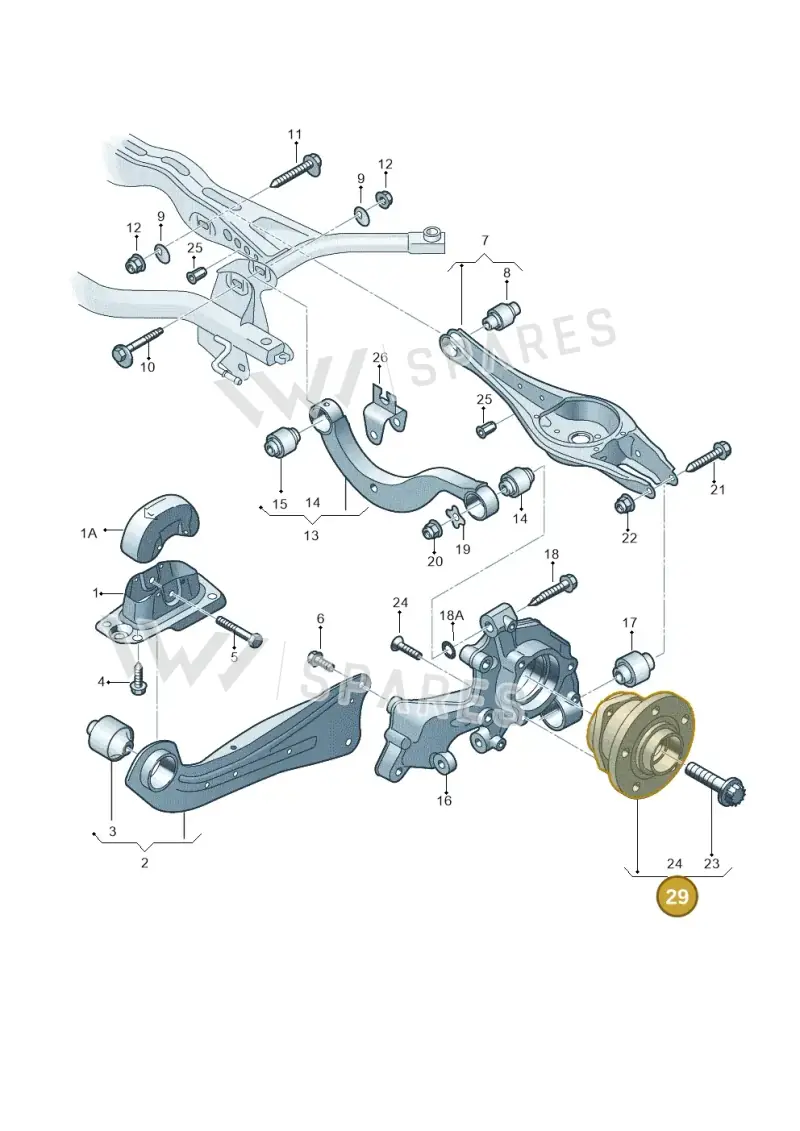 5Q0407621F — Volkswagen Taos 1.4 (2020-2024) diagram 746505300, position 29