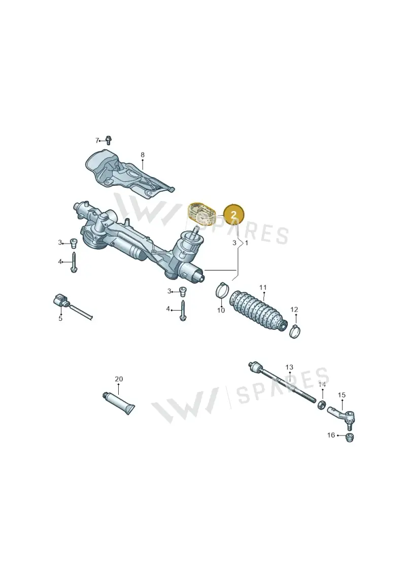 5Q0423187H — Volkswagen Passat estate (2023-) diagram 780423000, position 2