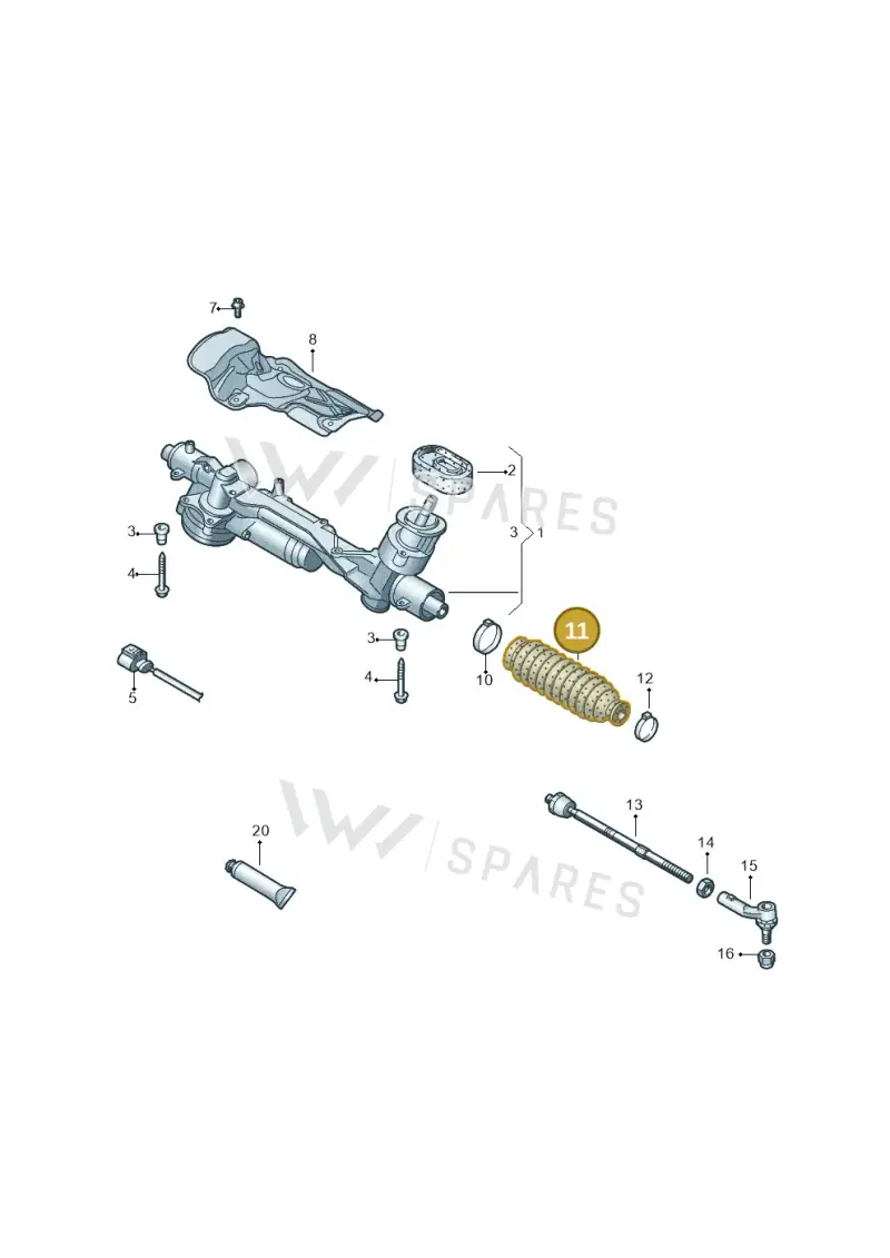 5Q0423831 — Volkswagen Passat estate (2023-) diagram 780423000, position 11