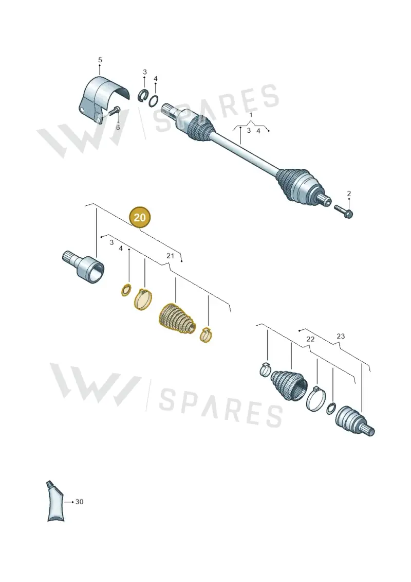 5Q0498104E — SEAT CUPRA Formentor (2020-) diagram 5h0407465, position 20