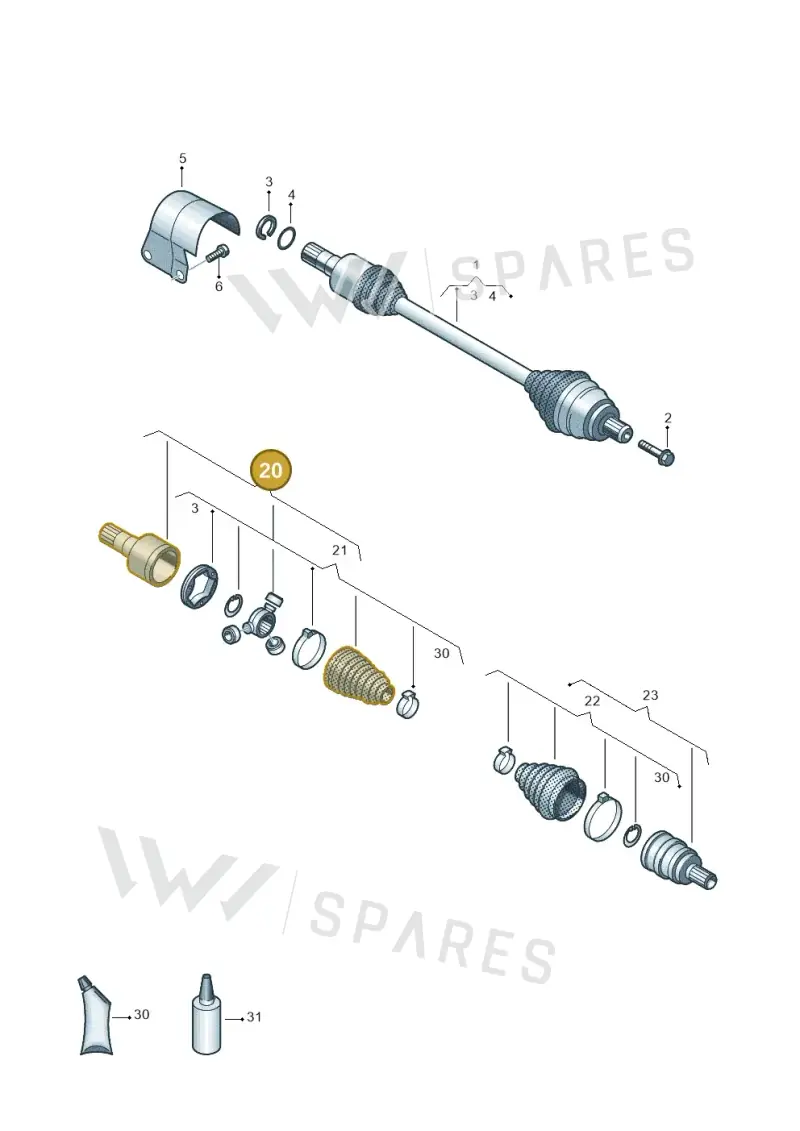5Q0498104E — Skoda Kodiaq (2024-2024) diagram 884407600, position 20