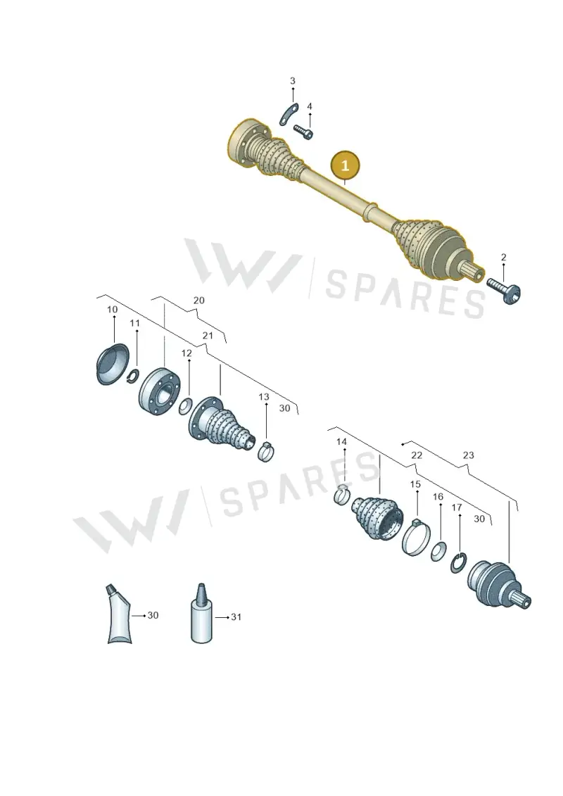 5Q0501203A — Volkswagen Golf Estate 1.4 (2014-2017) diagram 746501100, position 1