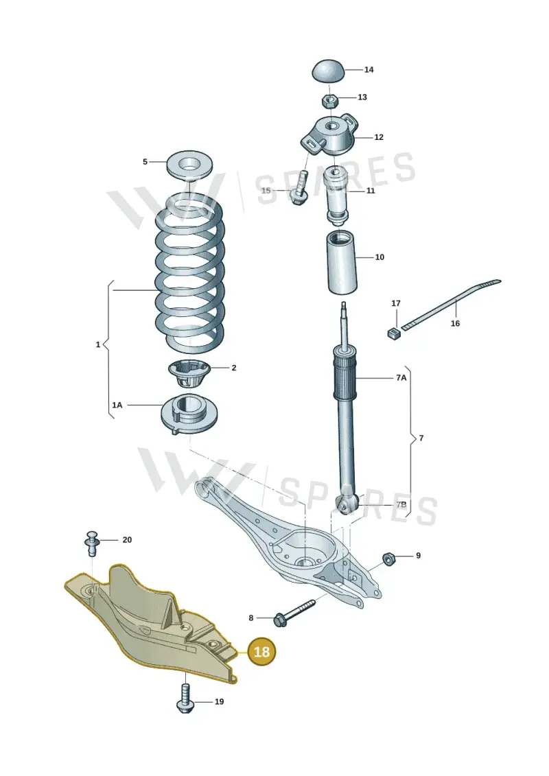 5Q0501733A — Volkswagen Tiguan (2024-) diagram 57d511000, position 18