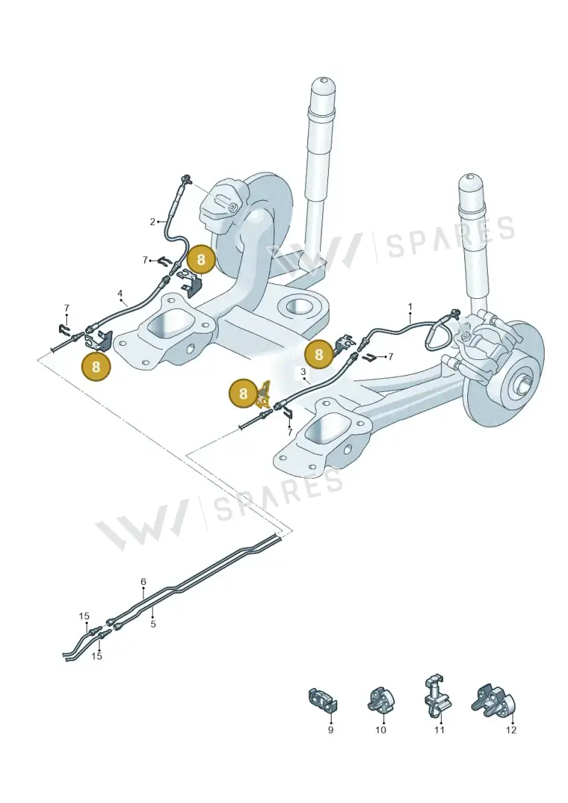 5Q0611794D — Volkswagen Caddy Maxi Kombi (2020-2024) diagram 2ka611041, position 8