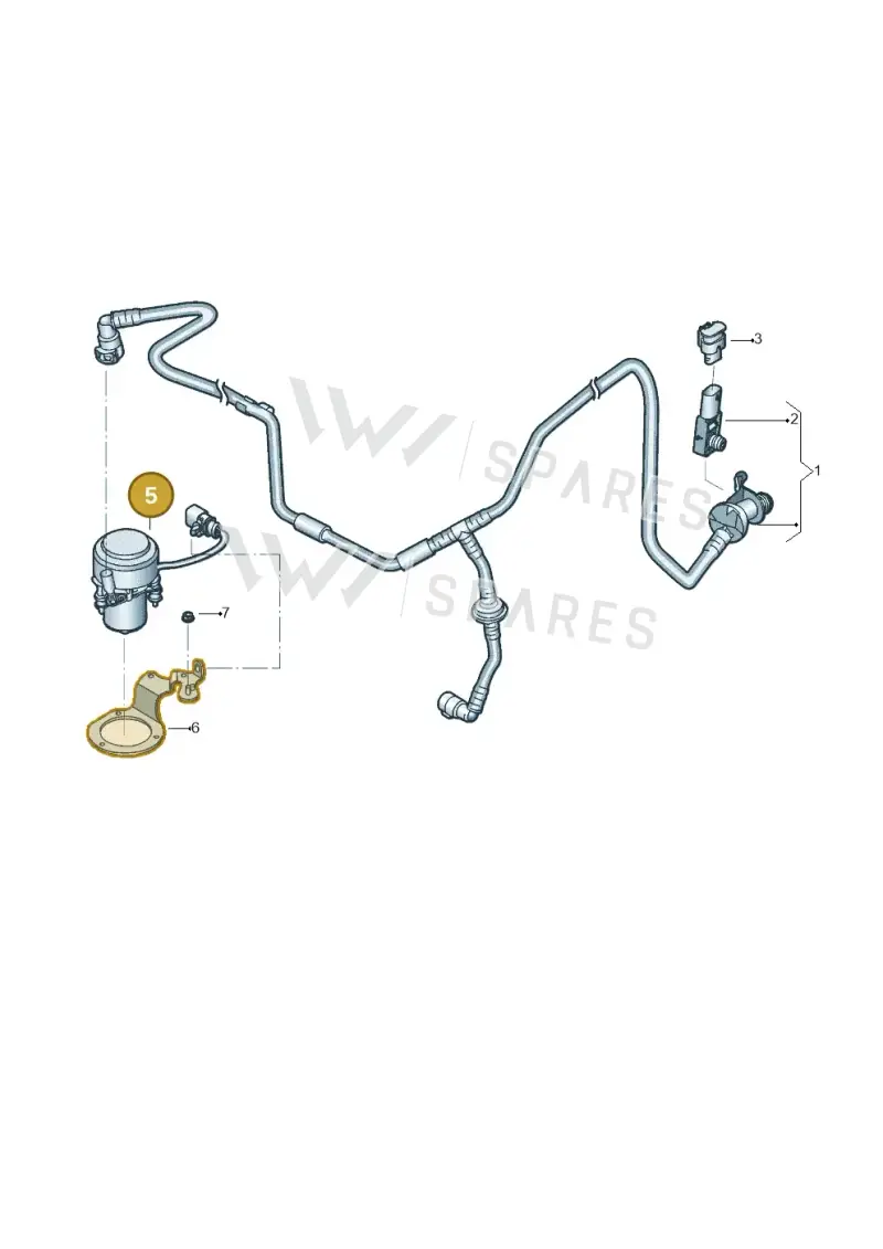 5Q0612181D — Volkswagen Taos 1.4 (2020-2024) diagram 431611080, position 5