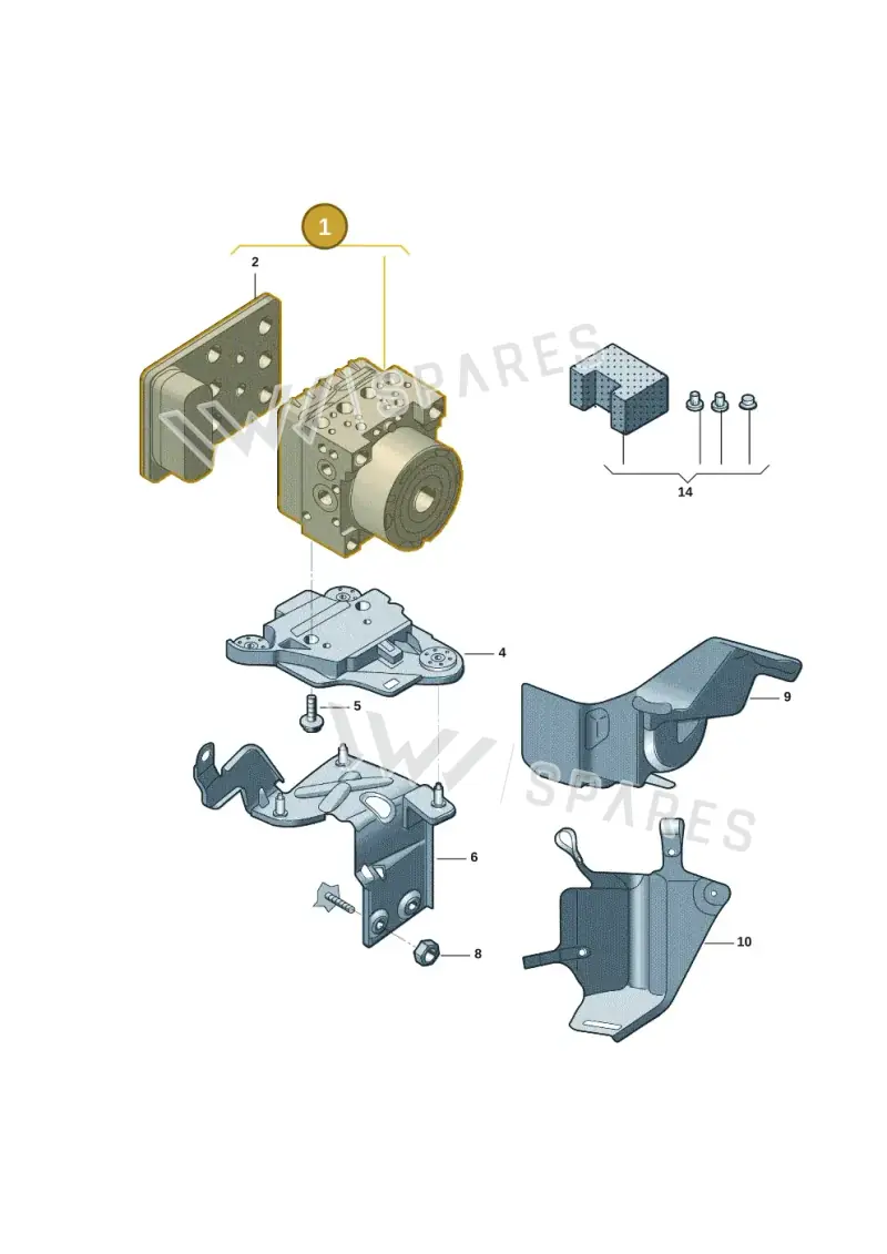 5Q0614517ASBEF — Volkswagen Tiguan (2016-2023) diagram 3ch614100, position 1